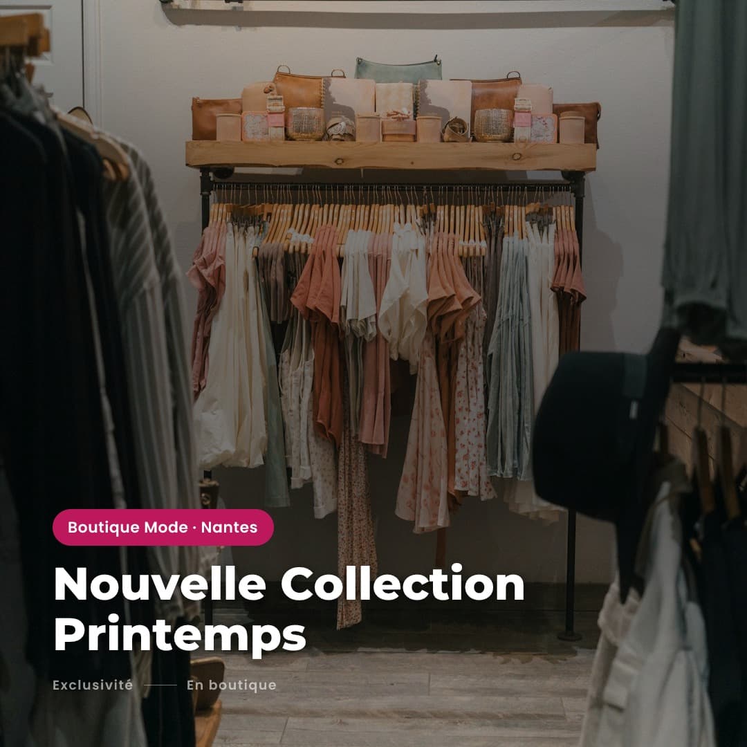 Post Instagram — nouvelle collection printemps boutique mode
